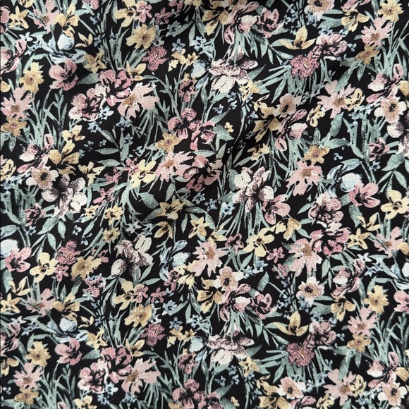 Reitmans Black Floral V Neck Midi Dress - Picture 2 of 6